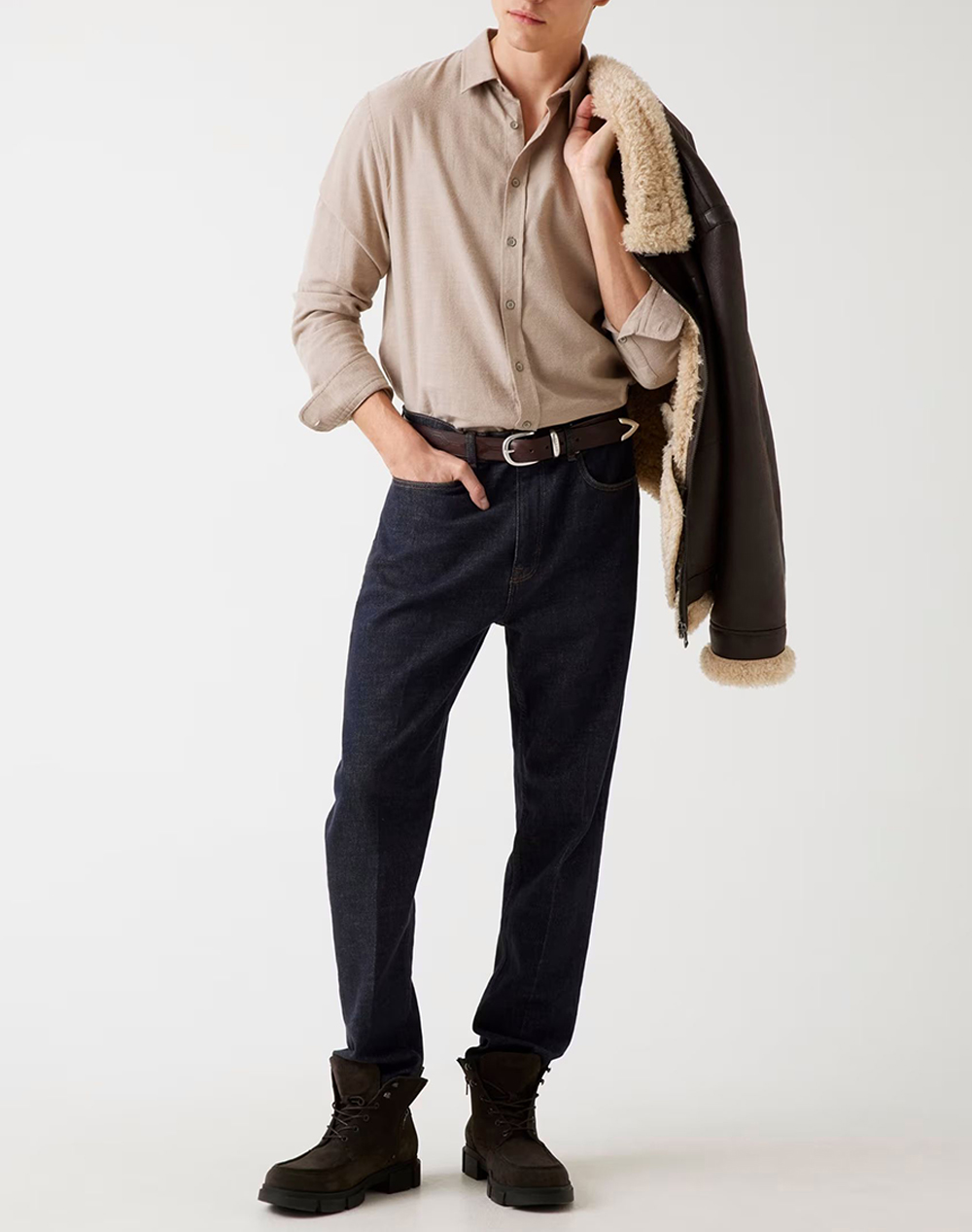 GUESS LS FLANNEL TWILL SHIRT CAMASA DE BARBATI