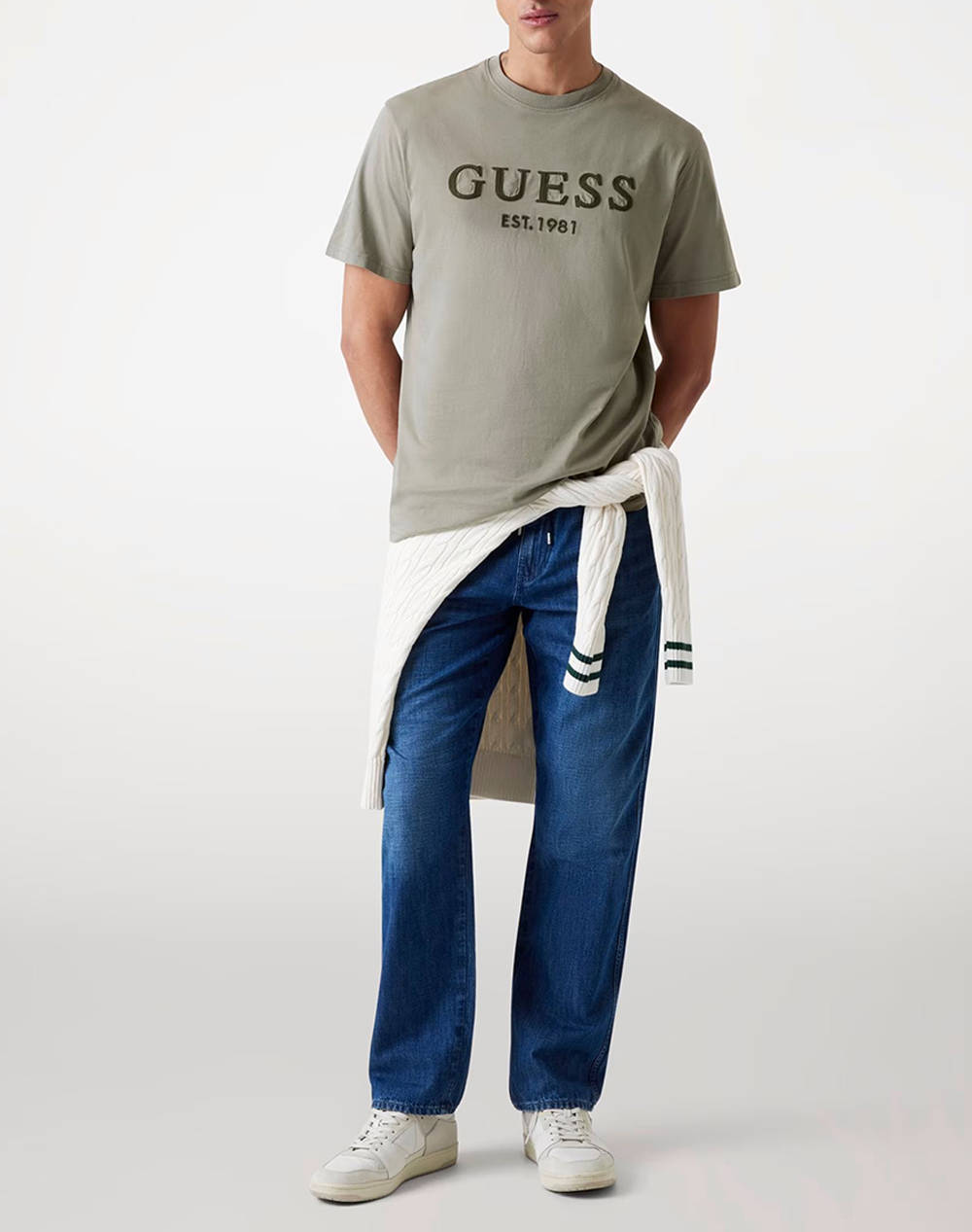 GUESS SS CN GUESS BOX LOGO TEE BLUZA DE BARBATI