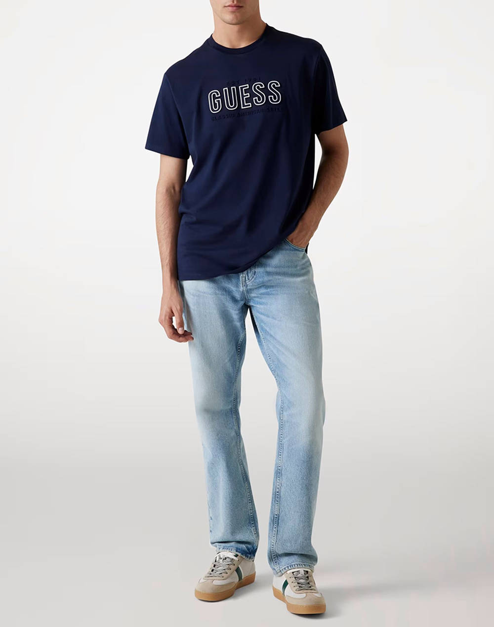 GUESS SS BSC GUESS EMBOSSED LOGO TEE BLUZA DE BARBATI