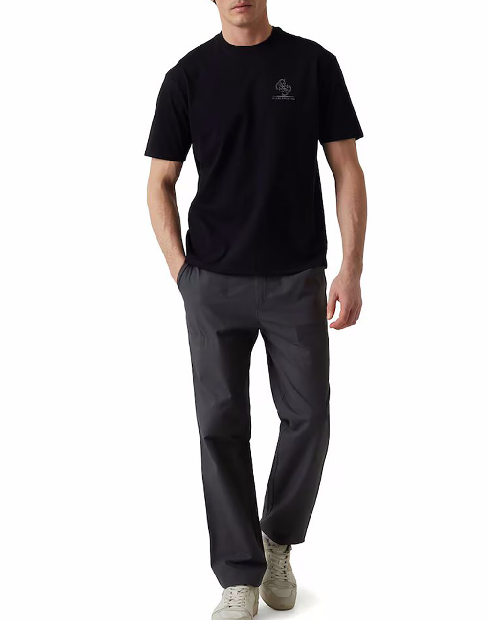 GUESS SS BSC DSTRSSD QUATTRO G TEE BLUZA DE BARBATI