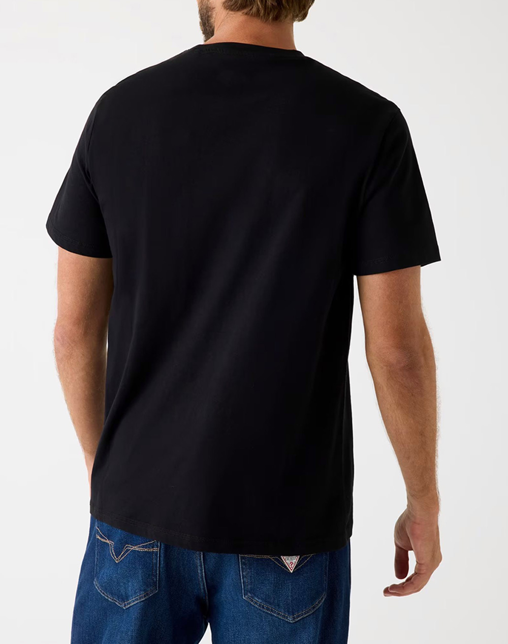 GUESS CN SS TRIANGLE LOGO TEE BLUZA DE BARBATI