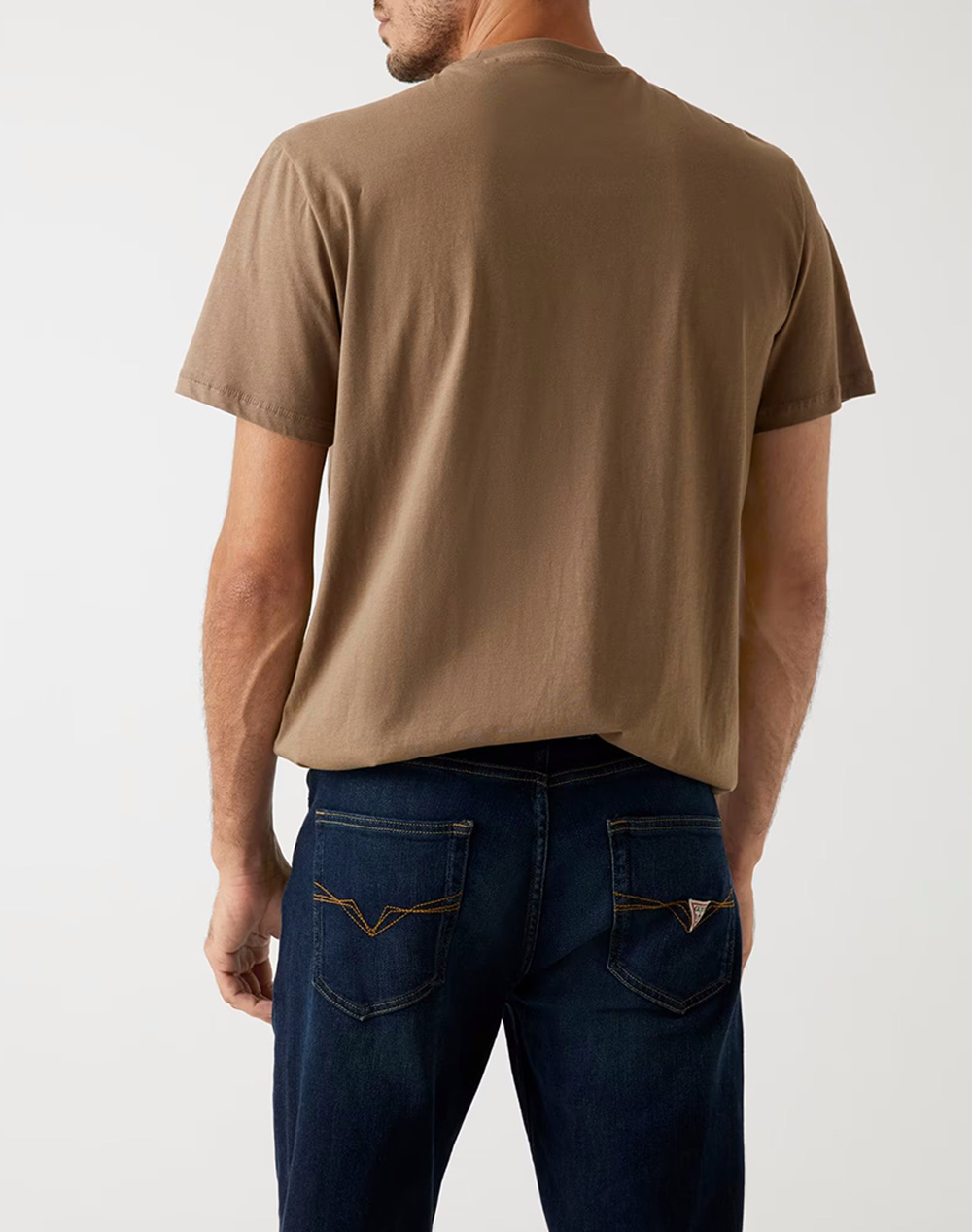 GUESS CN SS TRIANGLE LOGO TEE BLUZA DE BARBATI