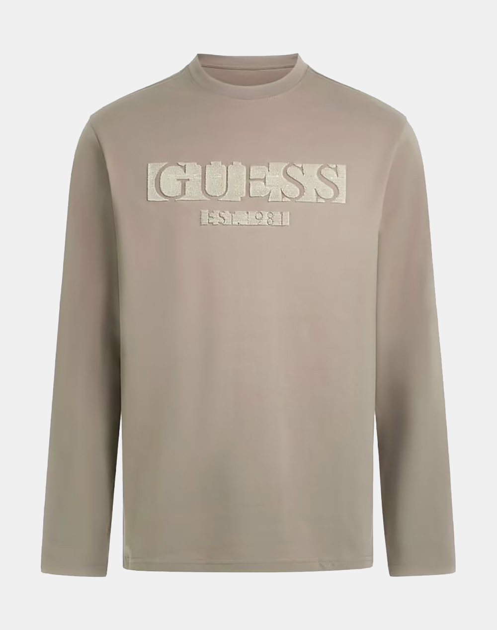 GUESS CN LS FLOCK LOGO TEE BLUZA DE BARBATI