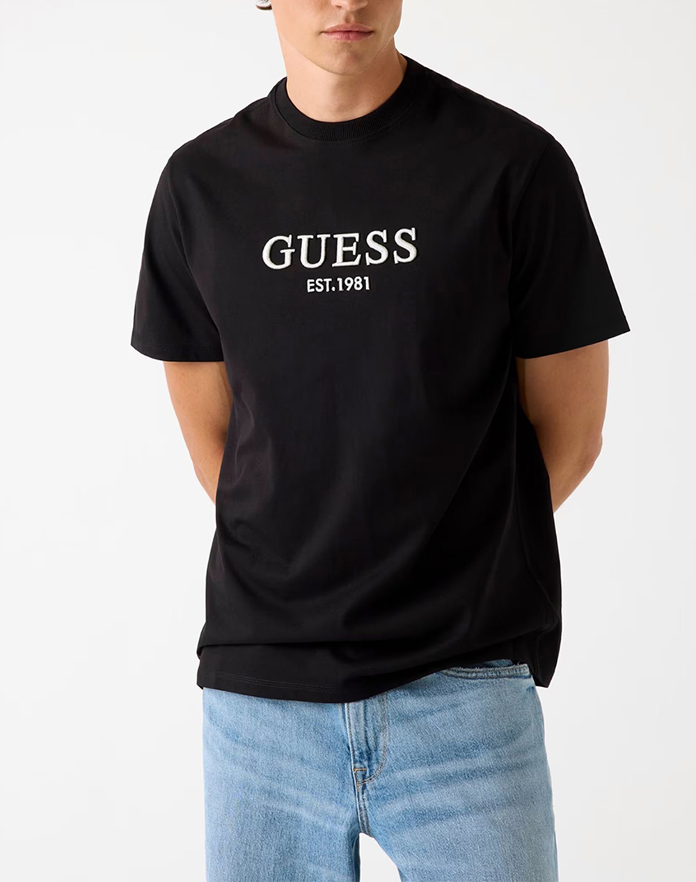GUESS CN SS EMBROIDERY LOGO TEE BLUZA DE BARBATI