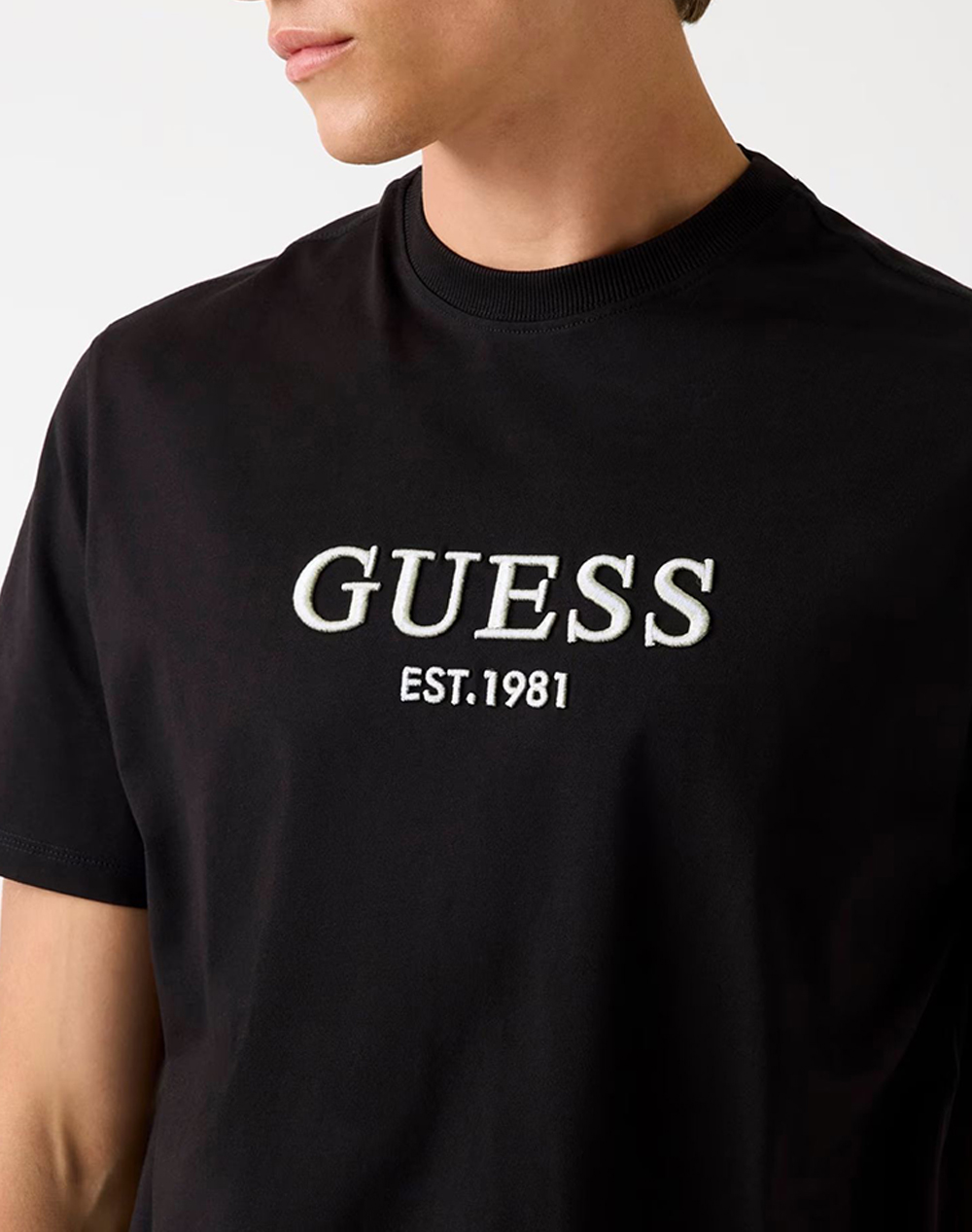 GUESS CN SS EMBROIDERY LOGO TEE BLUZA DE BARBATI