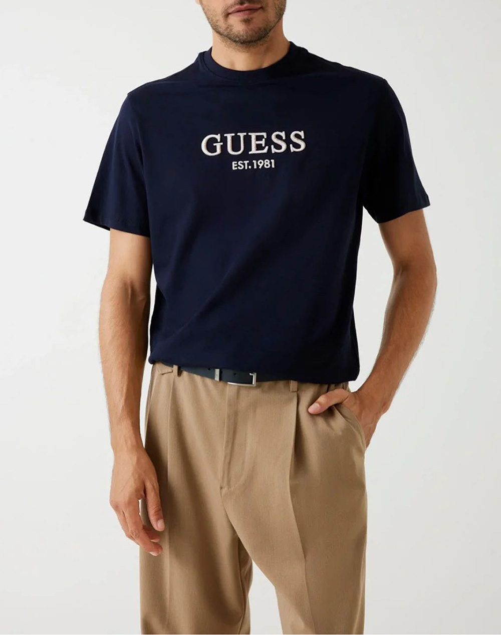 GUESS CN SS EMBROIDERY LOGO TEE BLUZA DE BARBATI