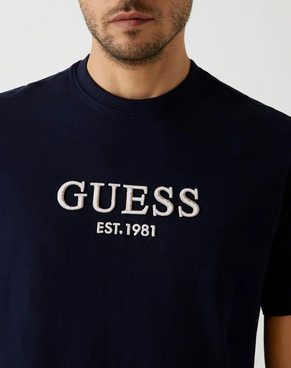 GUESS CN SS EMBROIDERY LOGO TEE BLUZA DE BARBATI