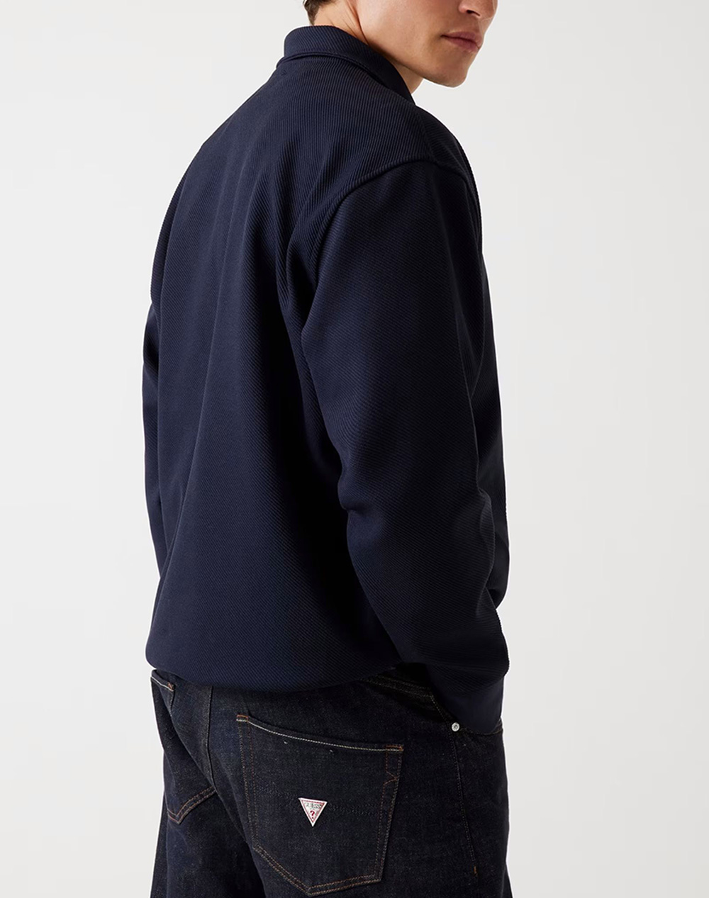 GUESS HARRIS TWILL ZIP MOCK NECK HANORAC DE BARBATI