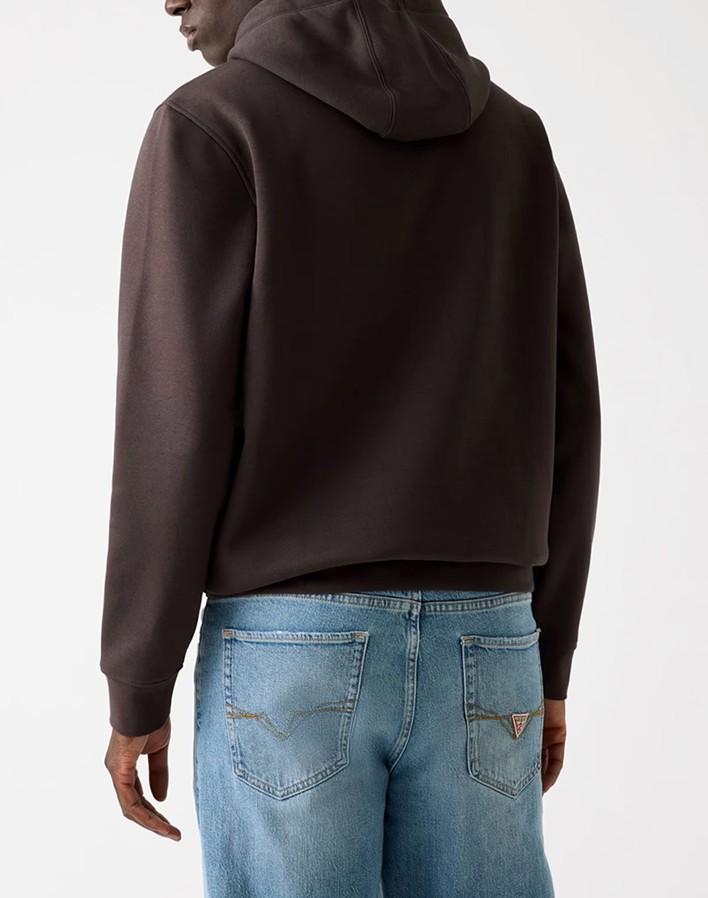 GUESS HOODED BASIC SWEATSHIRT HANORAC DE BARBATI