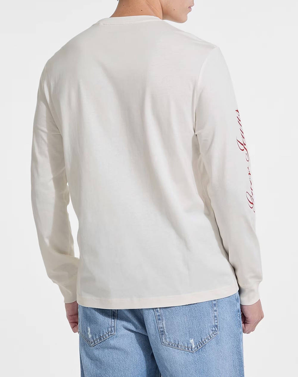 GUESS JEANS GJ CN LS REG PRINT ON SLEEVE BLUZA DE BARBATI