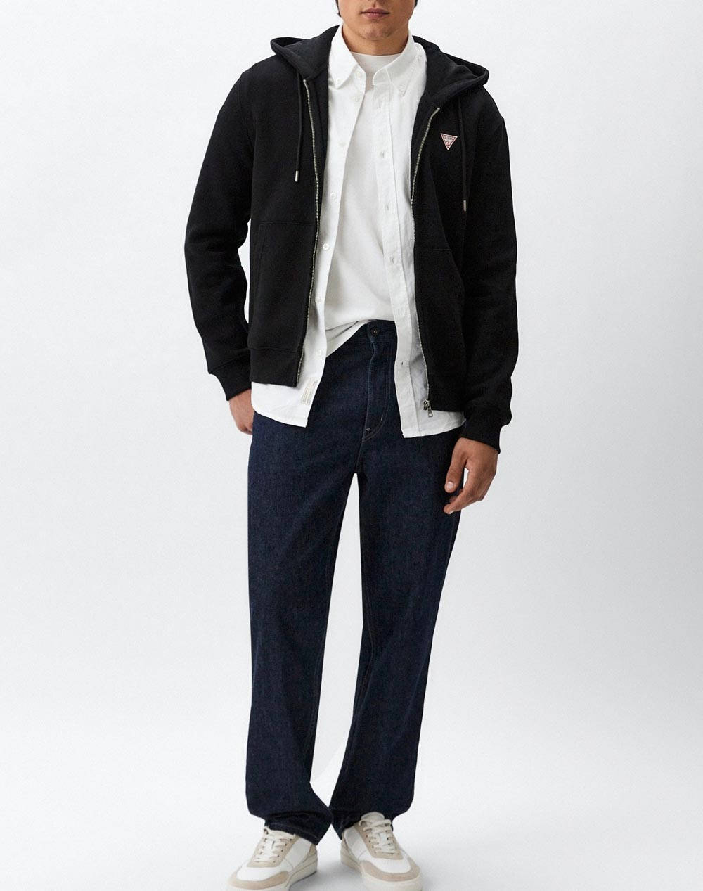 GUESS JEANS GJ ZIP HOOD SLIM MINI TR SWEAT JACKET DE BARBATI