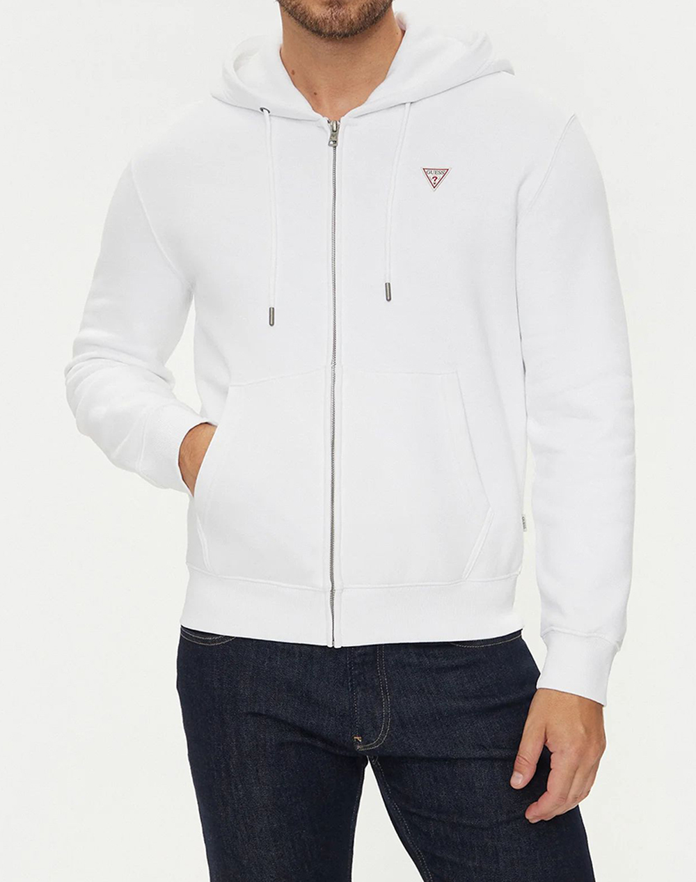 GUESS JEANS GJ ZIP HOOD SLIM MINI TR SWEAT JACKET DE BARBATI