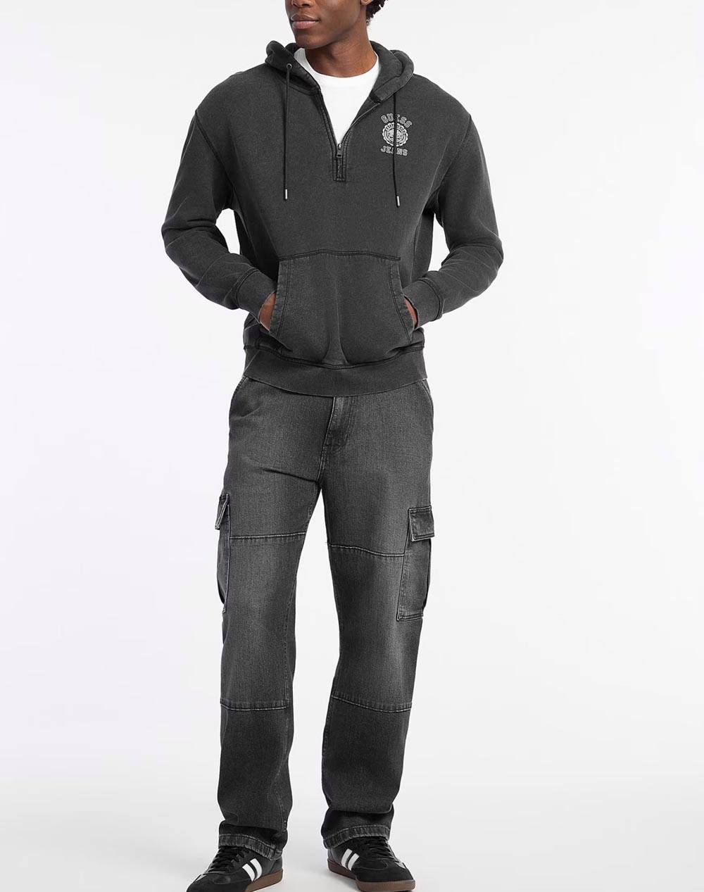 GUESS JEANS GJ REG HOOD PRINT LOGO JACKET DE BARBATI