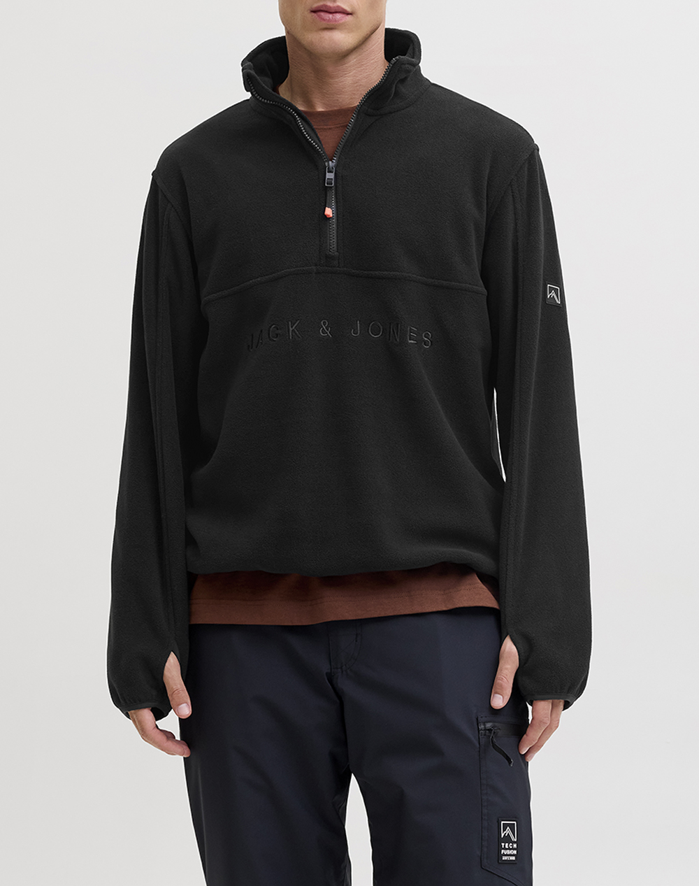 JACK&JONES JJALPES HALF ZIP FLEECE JACKET AW25
