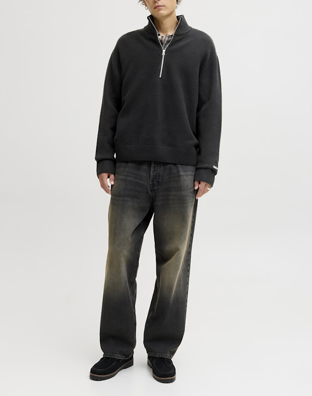 JACK&JONES JORNORREBRO KNIT HALF ZIP SN