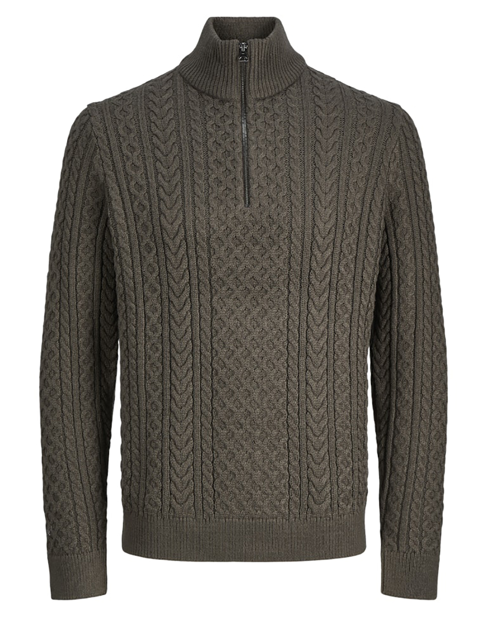 JACK&JONES JPRBLUSEAN KNIT CABLE HALF ZIP SN