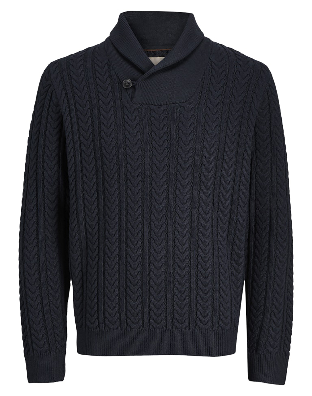 JACK&JONES JPRBLUSEAN KNIT CABLE SHAWL NECK