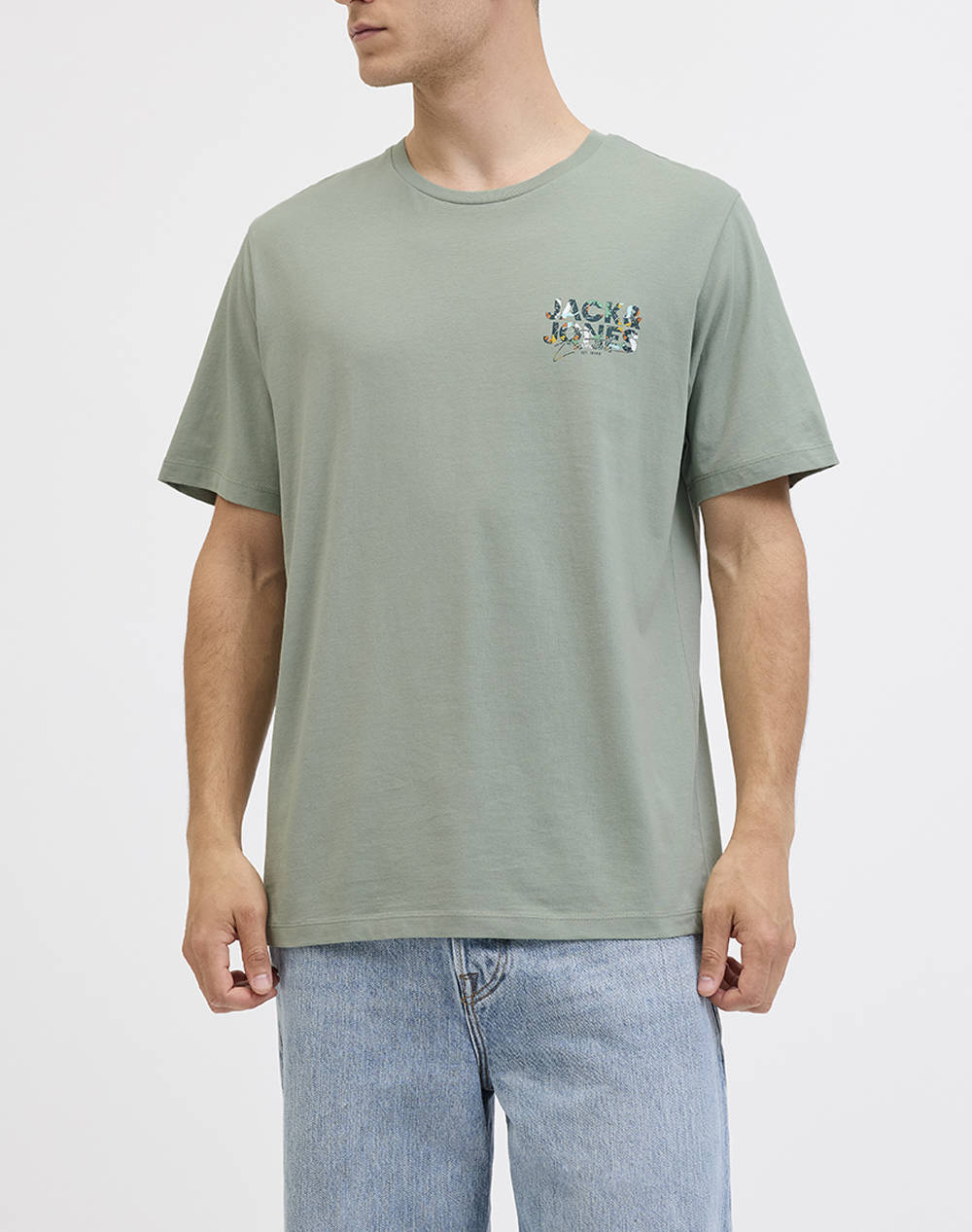JACK&JONES JJGEPLAS TEE SS CREW NECK LN