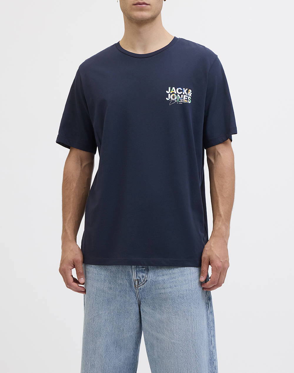 JACK&JONES JJGEPLAS TEE SS CREW NECK LN