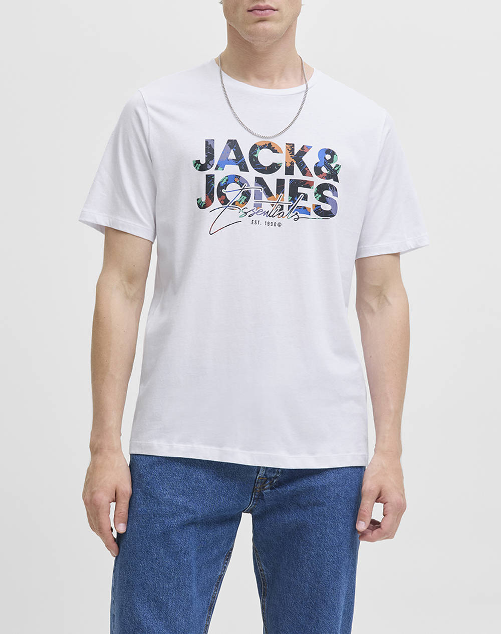 JACK&JONES JJGEPLAS TEE SS CREW NECK LN