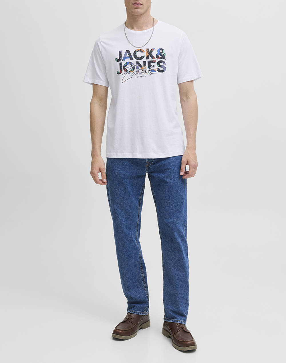 JACK&JONES JJGEPLAS TEE SS CREW NECK LN