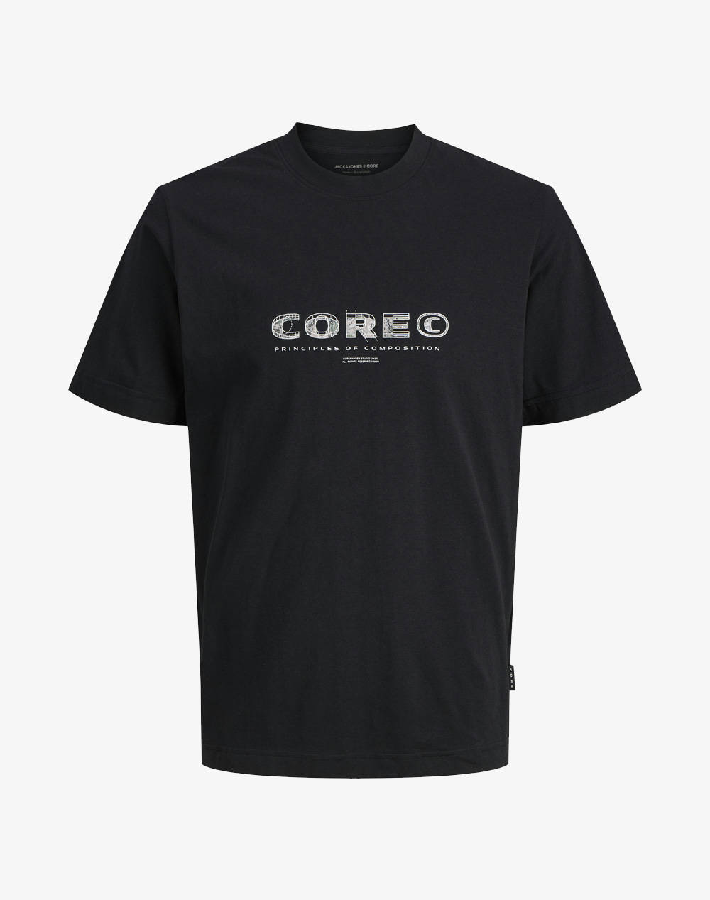 JACK&JONES JCOSTANCE FRONT TEXT TEE SS CREW NECK