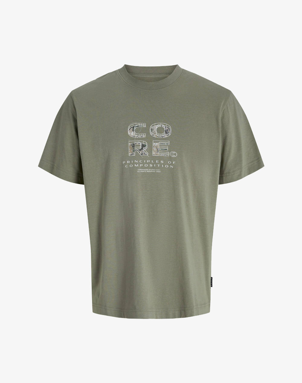 JACK&JONES JCOSTANCE FRONT TEXT TEE SS CREW NECK
