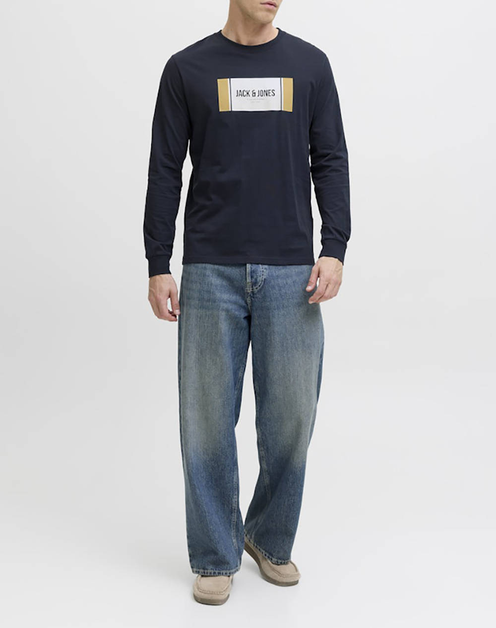 JACK&JONES JJHAYATO TEE LS CREW NECK BTS