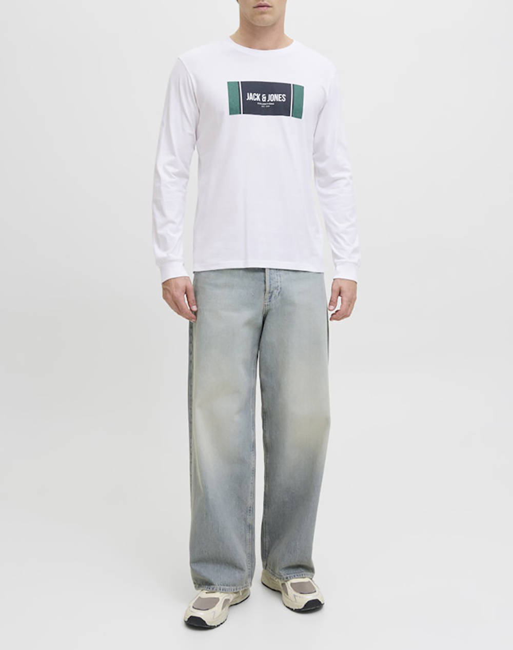 JACK&JONES JJHAYATO TEE LS CREW NECK BTS