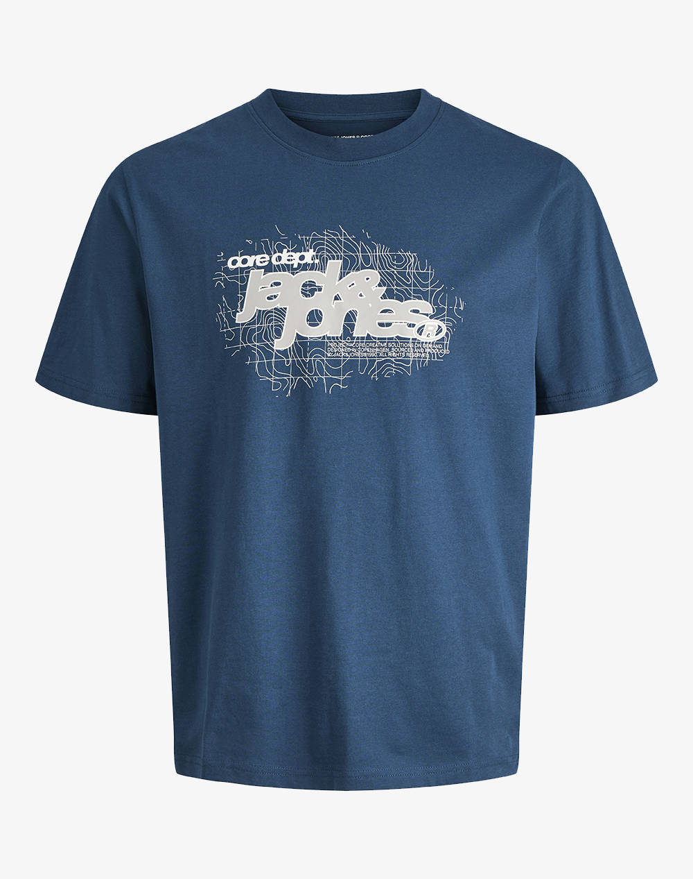 JACK&JONES JCOGRID BRANDING TEE SS CREW NECK
