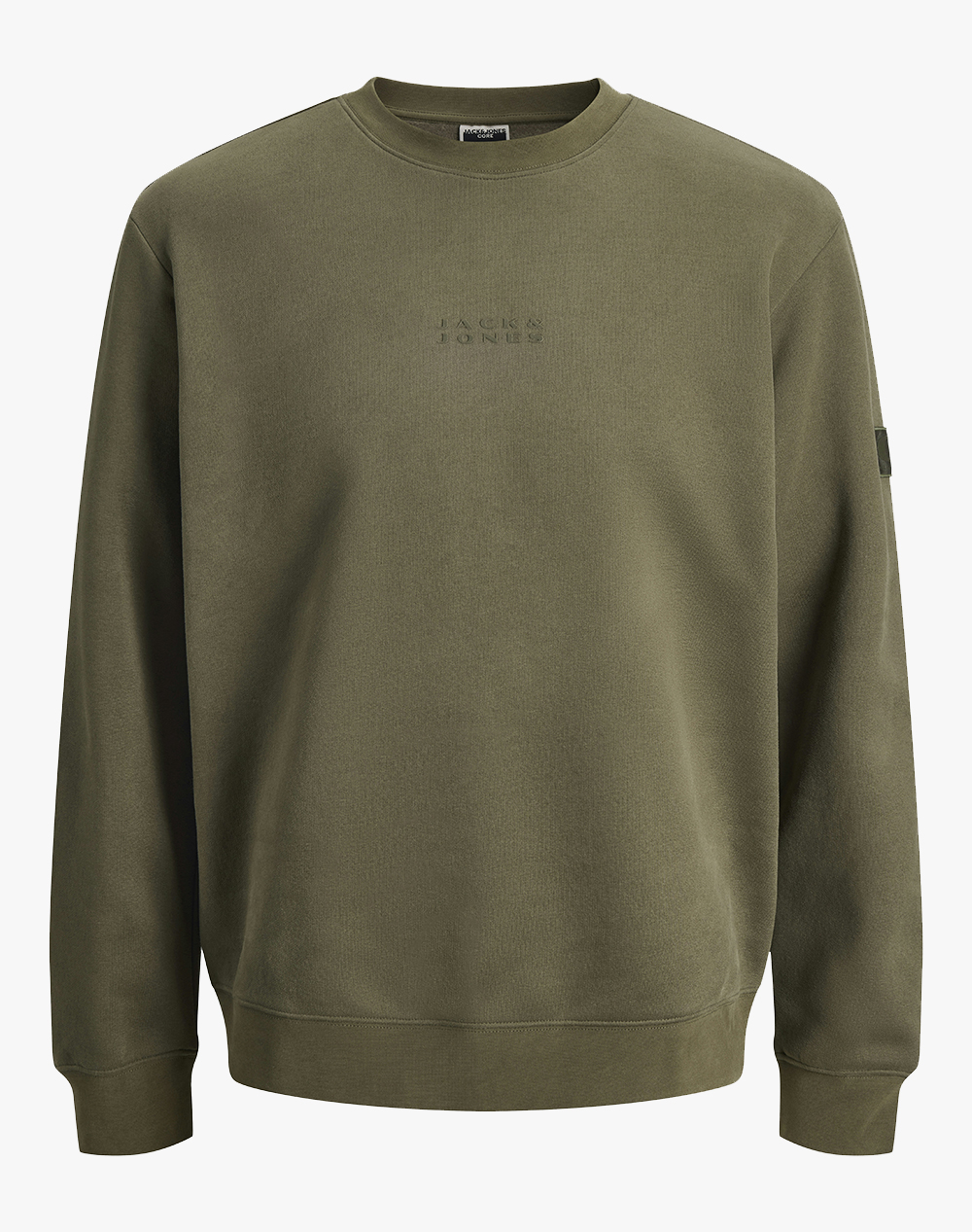 JACK&JONES JCOPOINT SWEAT BADGE CREW NECK BF