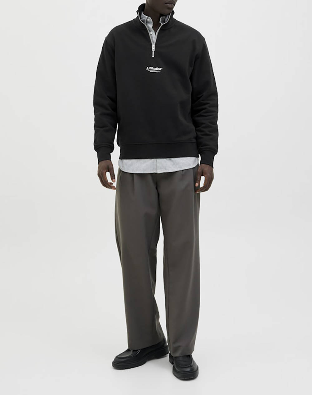 JACK&JONES JJESOHO SWEAT QUARTER ZIP HN NOOS