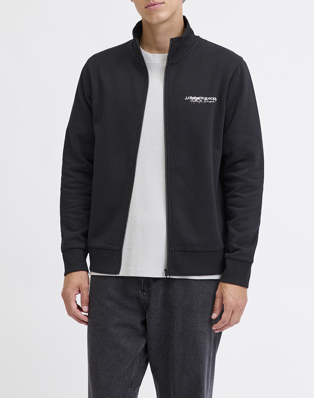 JJ REBEL JREBZACK SWEAT FULL ZIP HIGH NECK