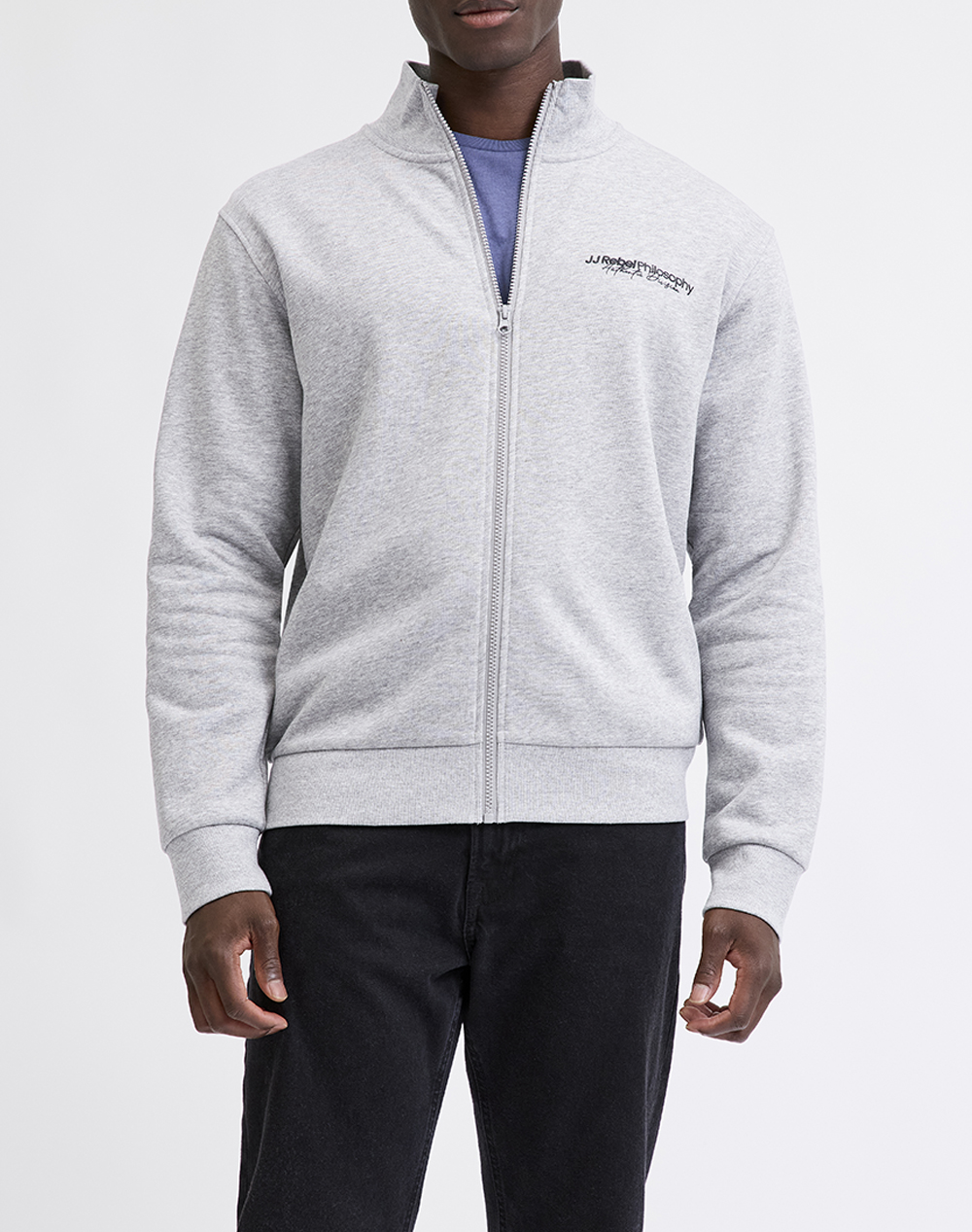 JJ REBEL JREBZACK SWEAT FULL ZIP HIGH NECK