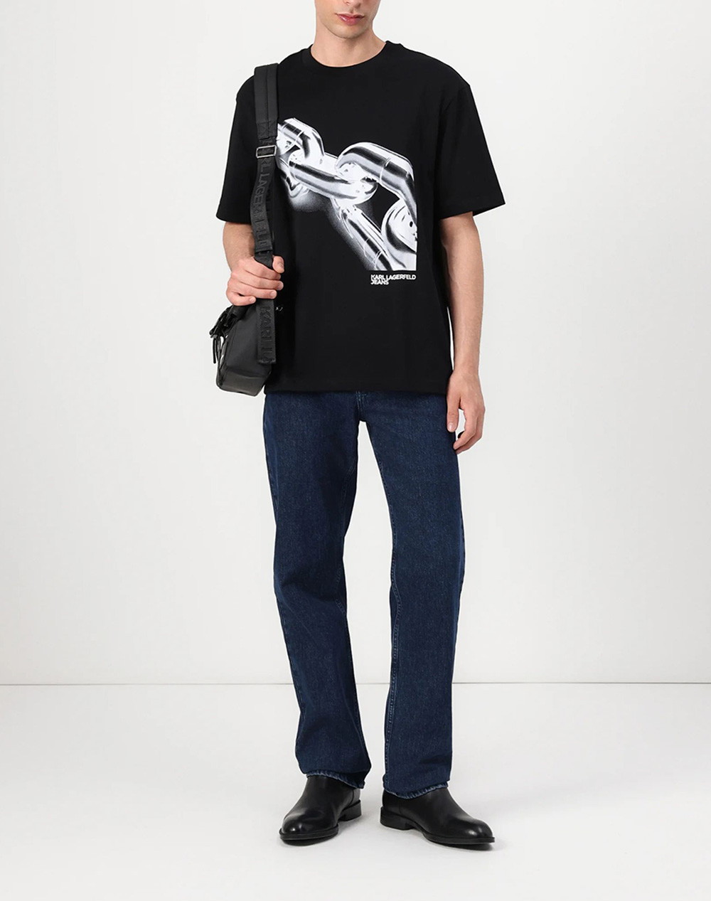 KARL LAGERFELD JEANS KLJ RELAX CHAIN TEE