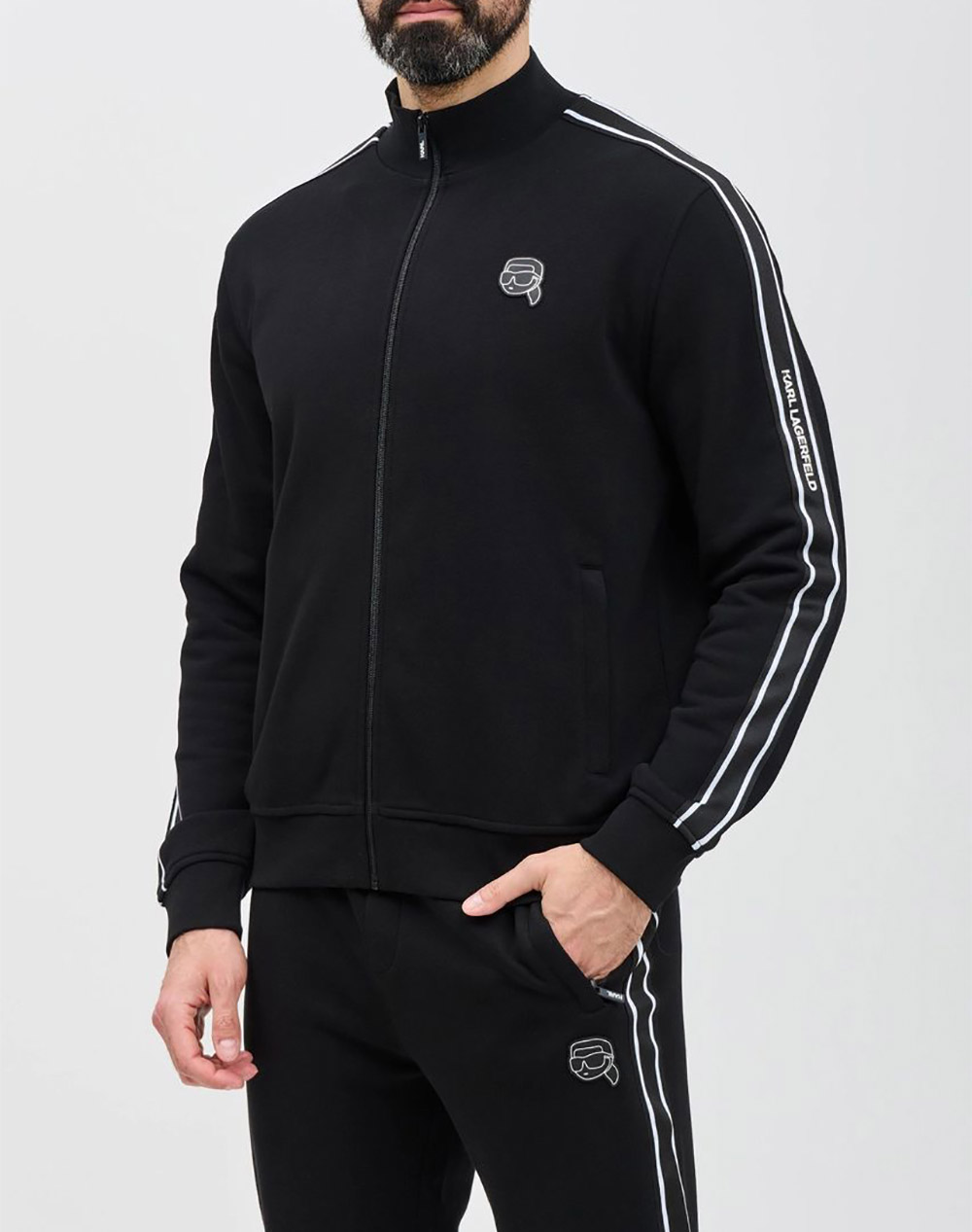 KARL LAGERFELD SWEAT ZIP JACKET