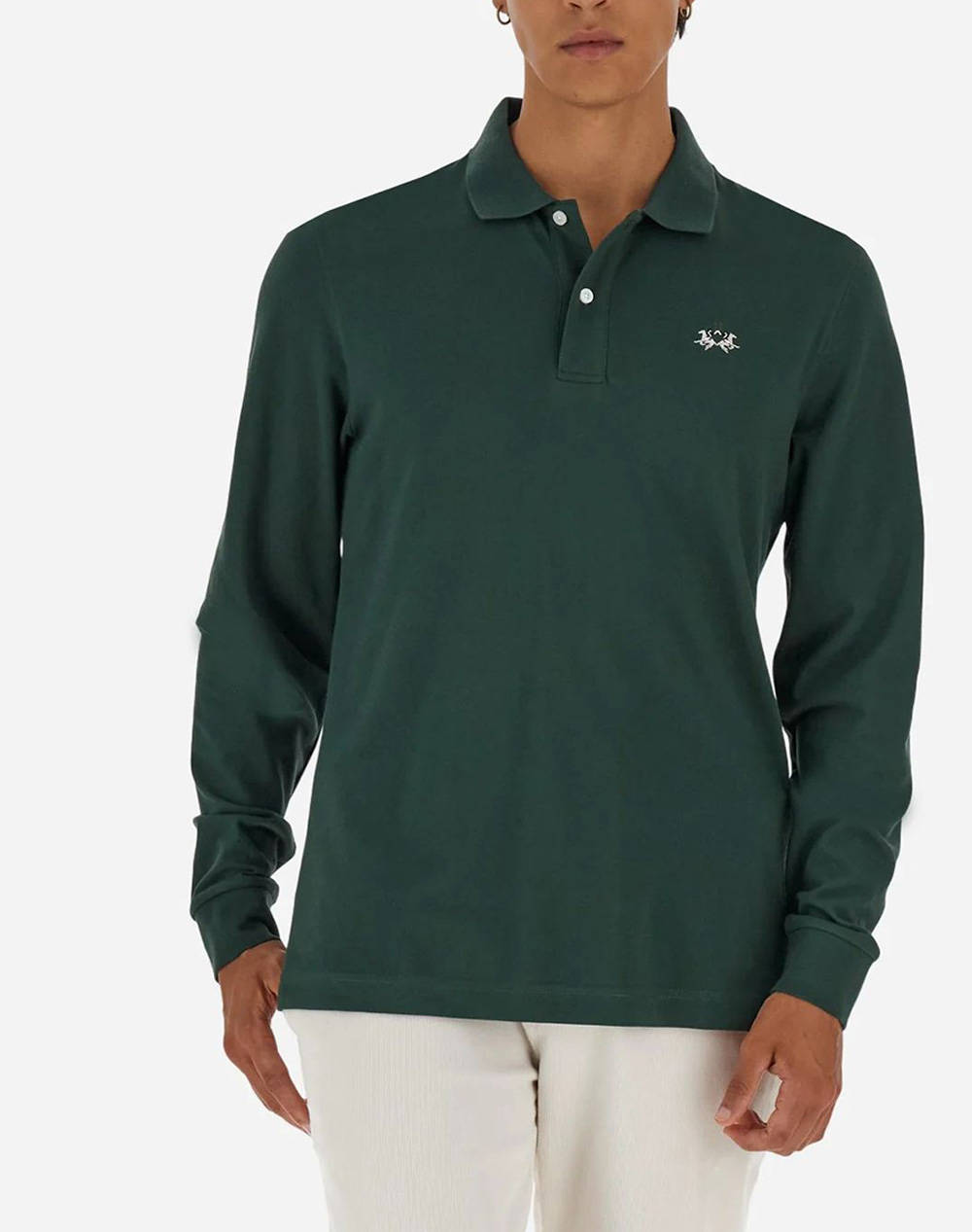 LAMARTINA BLUZA POLO MM MAN L/S POLO PIQUET STRETCH