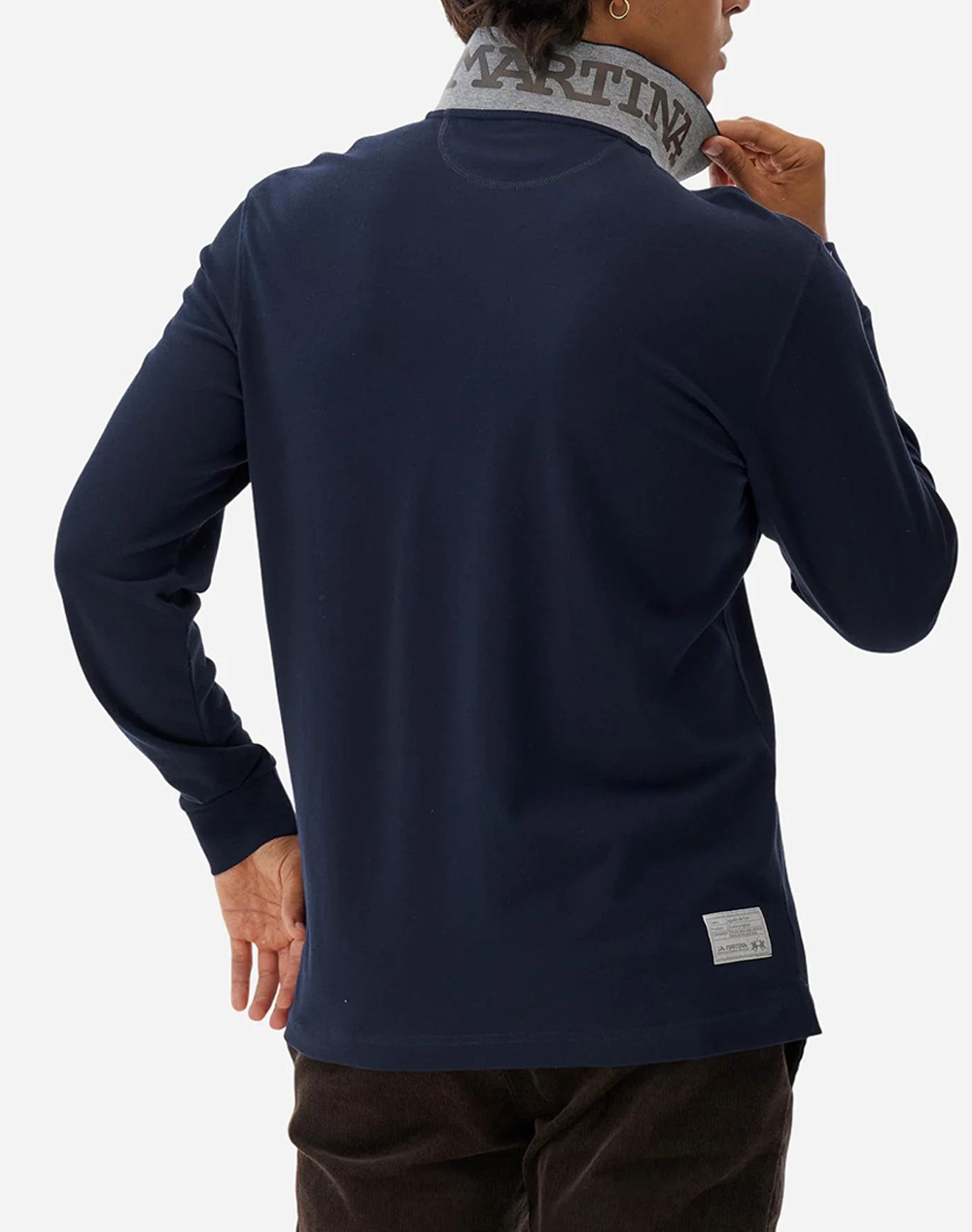 LAMARTINA BLUZA POLO MM MAN L/S POLO PIQUET STRETCH
