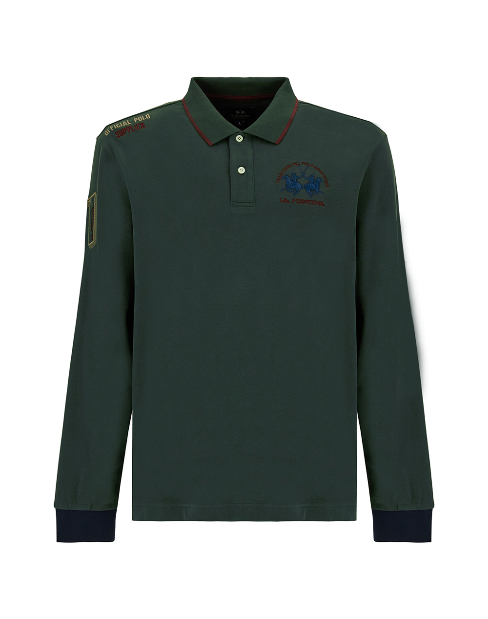 LAMARTINA BLUZA POLO MM MAN L/S POLO HEAVY JERSEY