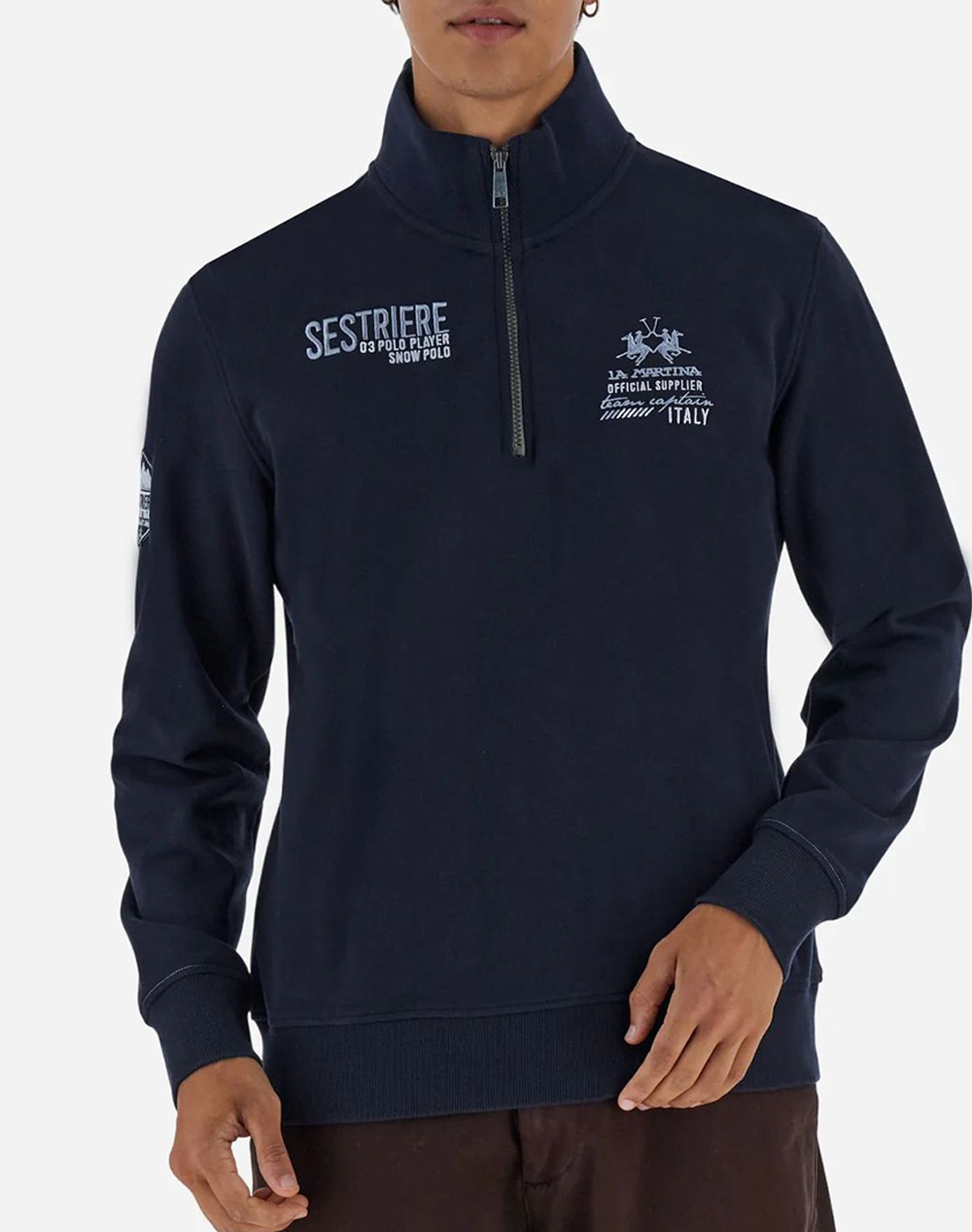 LA MARTINA BLUZA HANORAC ΜΜ MAN HALF ZIP SWEATSHIRT HEAVY