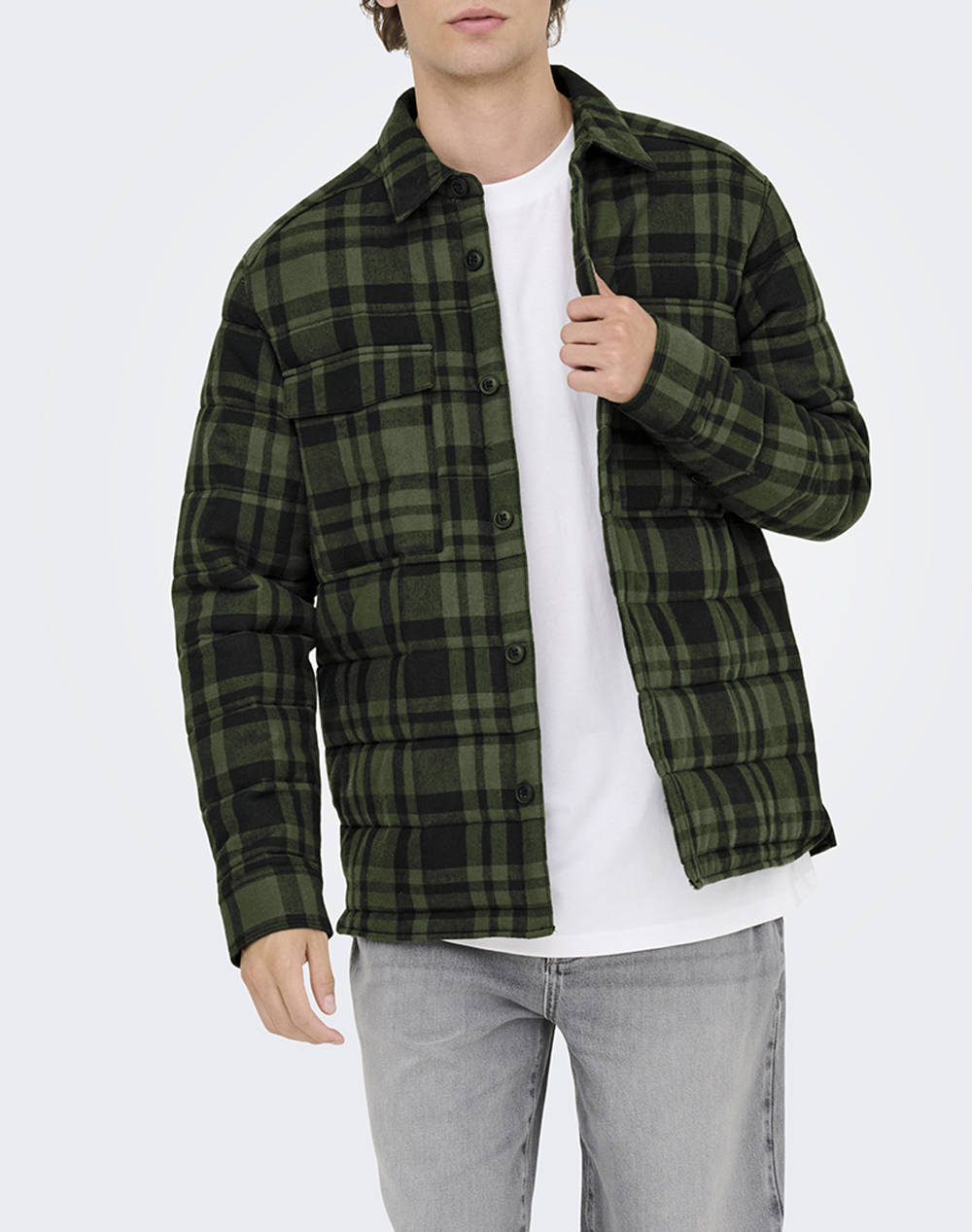 ONLY& SONS ONSGUDMUND CHECK SHACKET