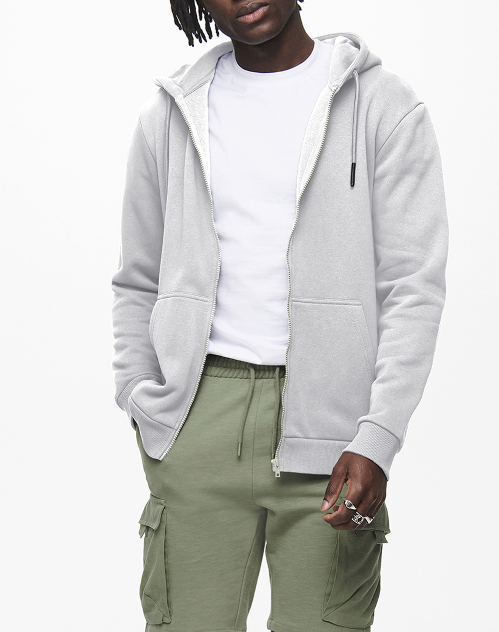 ONLY&SONS ONSCERES ZIP THR. HOODIE SWEAT NOOS