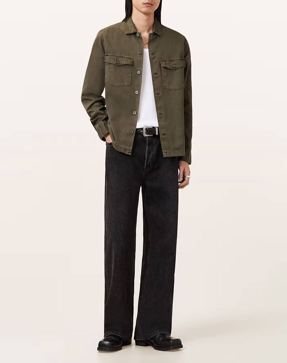 ALL SAINTS SPOTTER LS SHIRT