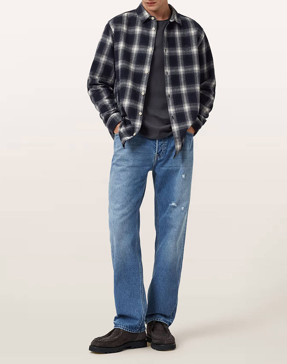 ALL SAINTS HAVEN CHECK LS SHIRT
