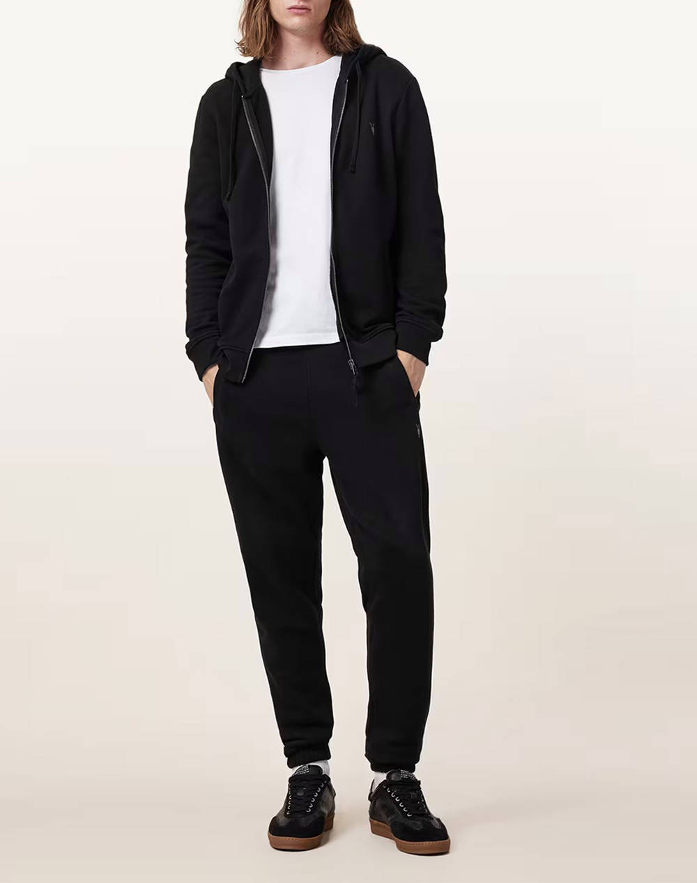 ALL SAINTS RAVEN ZIP HOODY