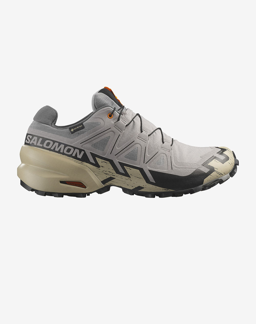 SALOMON TRAIL RUNNING - CROSS SPEEDCROSS 6 GTX GULL / WHITE PEPPER / BLACK INCALTAMINTE DE BARBATI