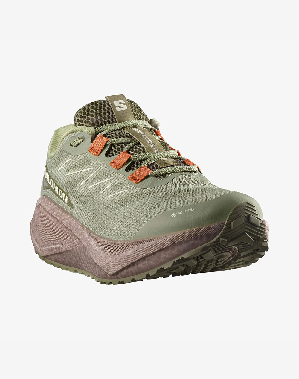 SALOMON GRAVEL RUNNING - AERO AERO BLAZE 3 GRVL GTX TEA / IRON / BURNT OCHRE INCALTAMINTE DE BARBATI