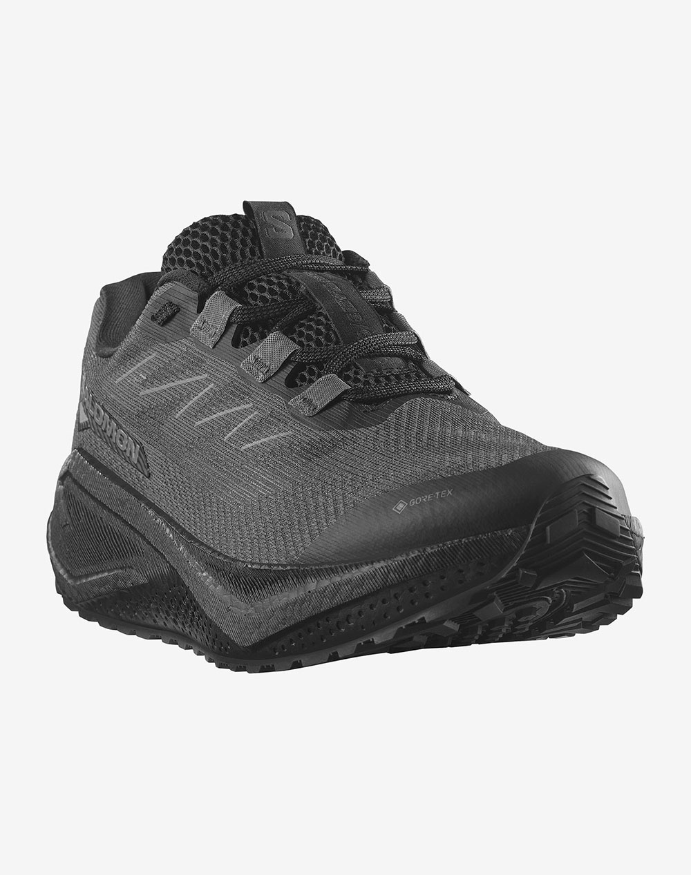 SALOMON GRAVEL RUNNING - AERO AERO BLAZE 3 GRVL GTX BLACK / ASPHALT / BLACK INCALTAMINTE DE BARBATI