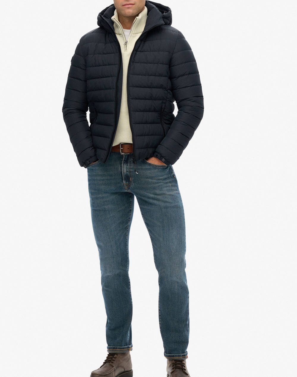 SUPERDRY D1 SDSW HOODED FUJI PADDED JACKET GEACA DE BARBATI