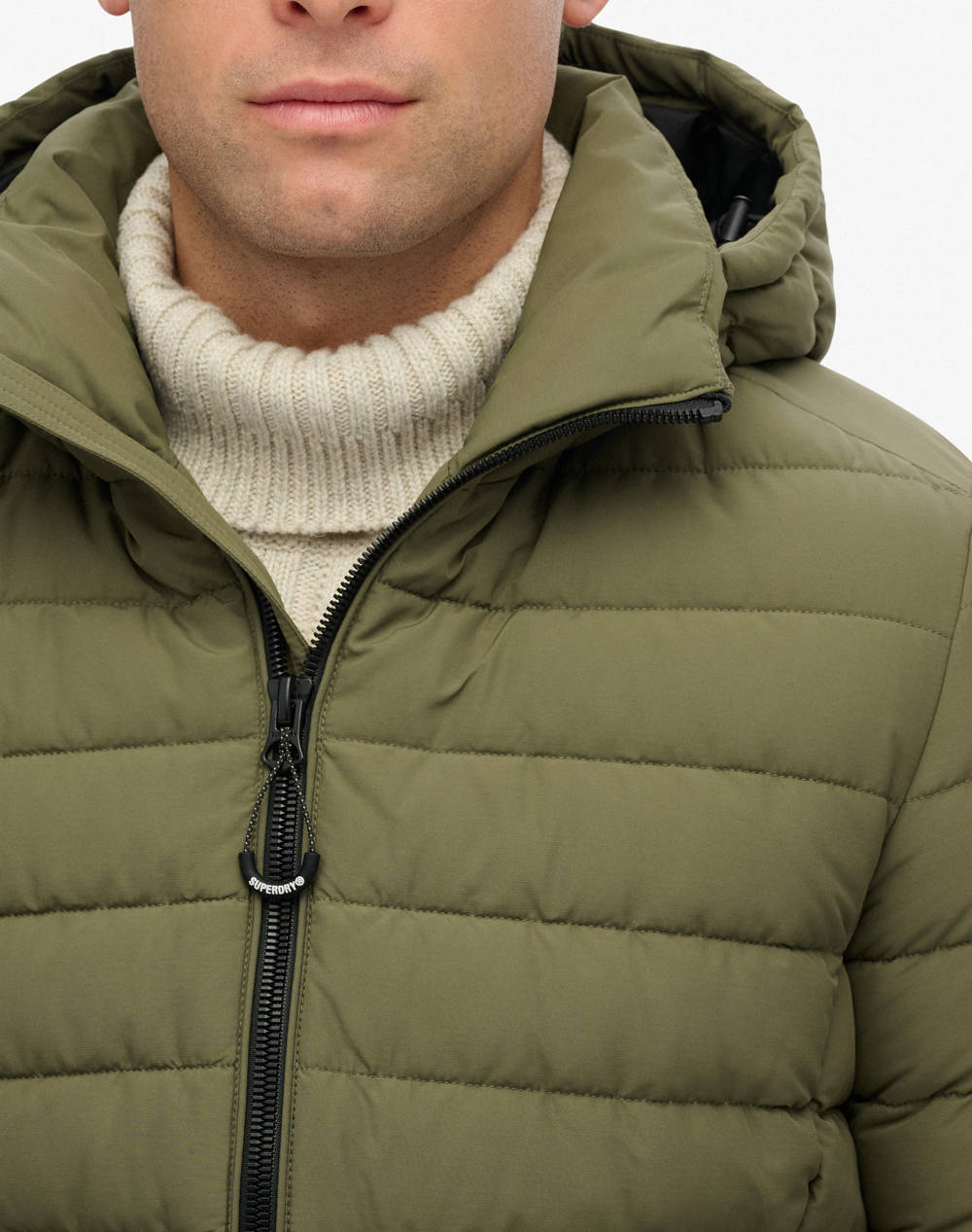 SUPERDRY D1 SDSW HOODED FUJI PADDED JACKET GEACA DE BARBATI